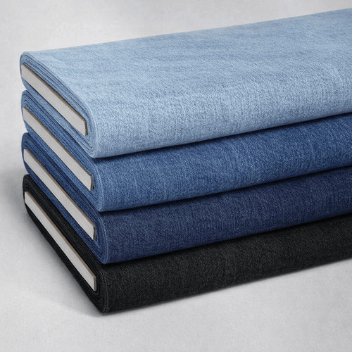8oz washed denim - washed, plain