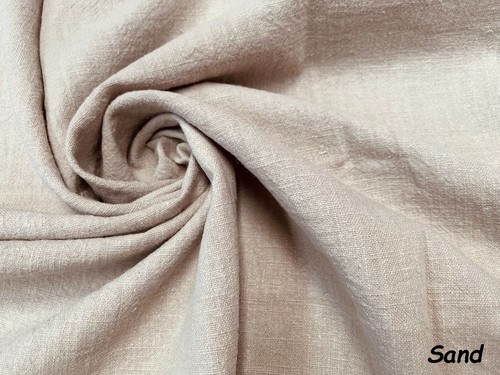 Stone washed linen fabric soft - stone,