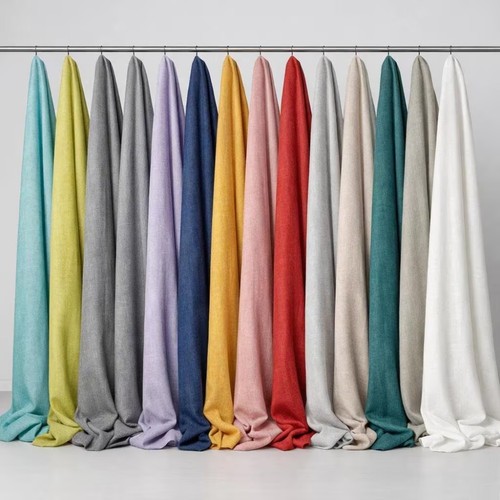 Stone washed linen viscose - stone,