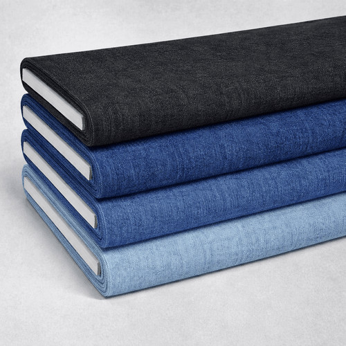 4oz washed denim fabric - denim, 100%