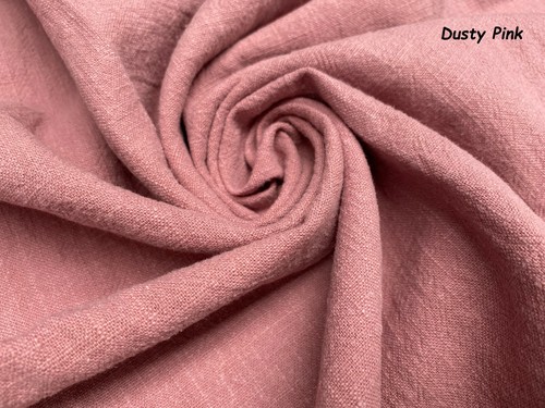Stone washed plain linen - stone,