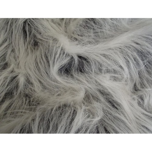 Long pile black frost faux - long,