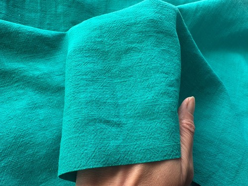 Stone washed plain linen - stone,