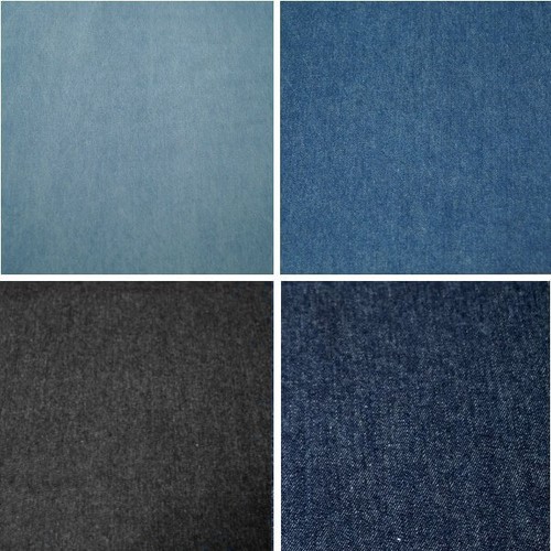8oz washed denim fabric 100 - washed,