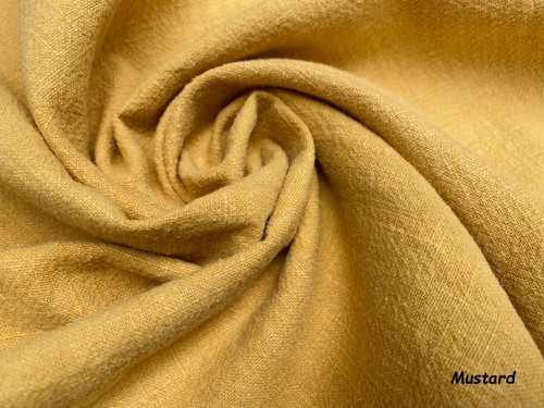 Stone washed plain linen - stone,