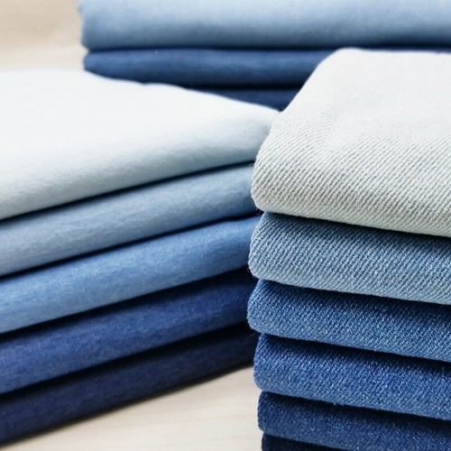 Cotton washed denim fabric - cotton,